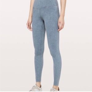 Lululemon Wunder Under Washed Chambray
Leggings Denim Blue